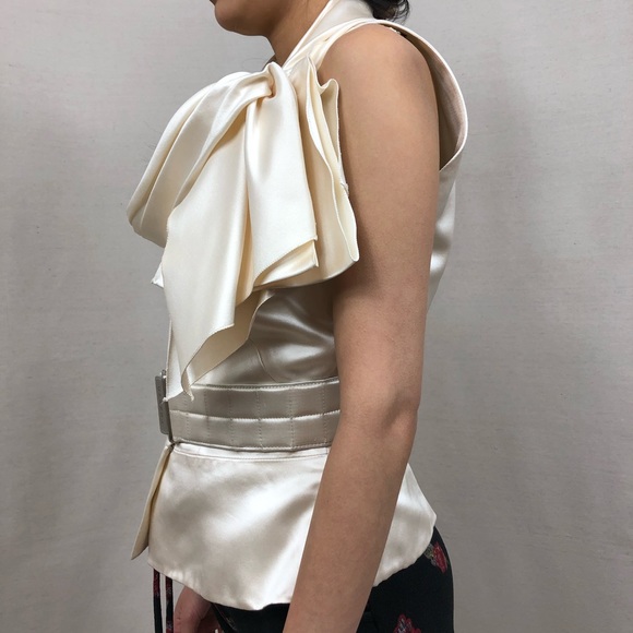 CHANEL Vintage 100% Silk Top/Blouse - Picture 5 of 11